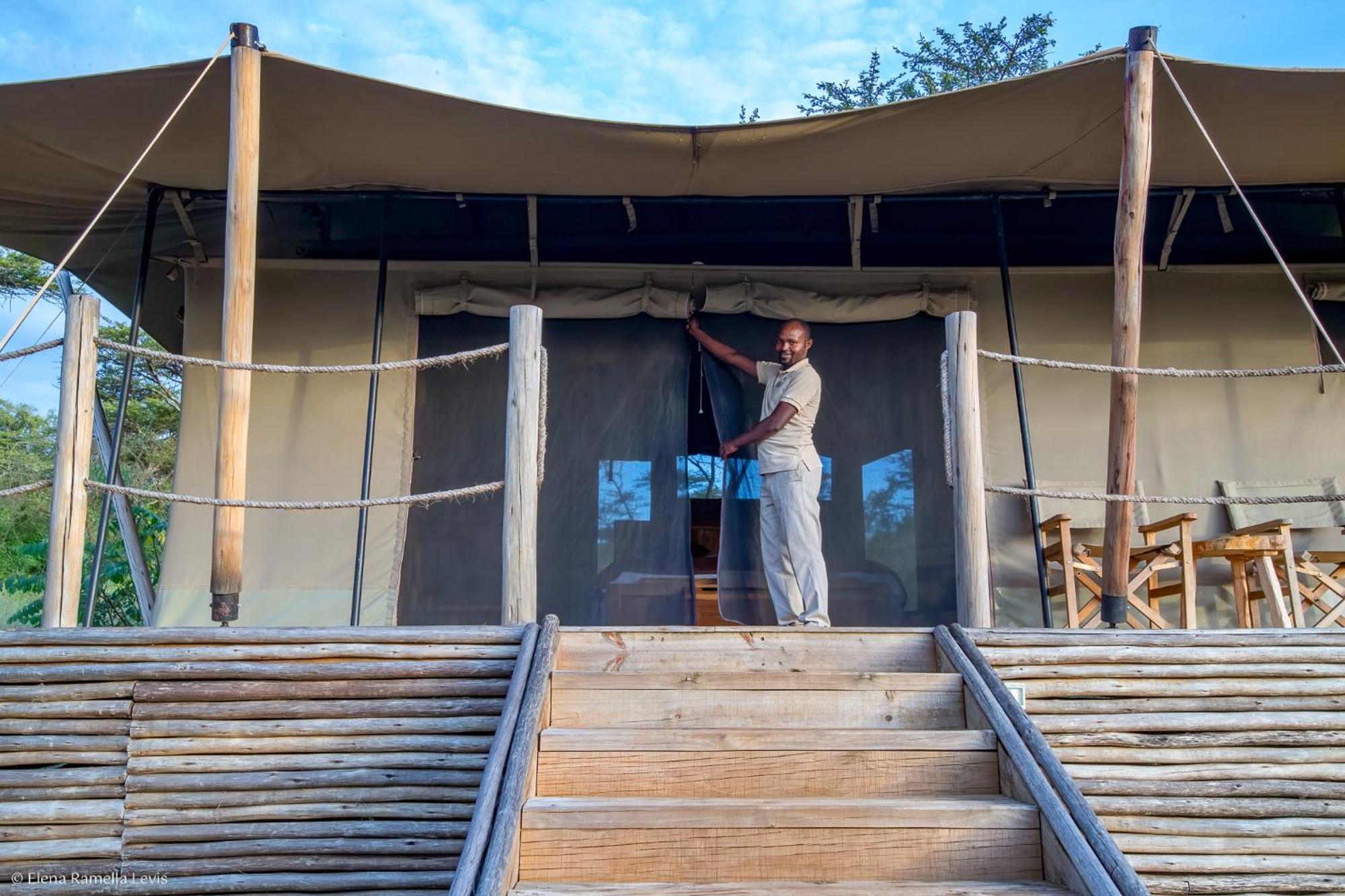 Serengeti Kifaru Tented Lodge Mugumu Eksteriør bilde